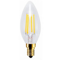 C32 Clear Dimming LED Filament Bulb, 3.5W E14s Bougie Ampoule